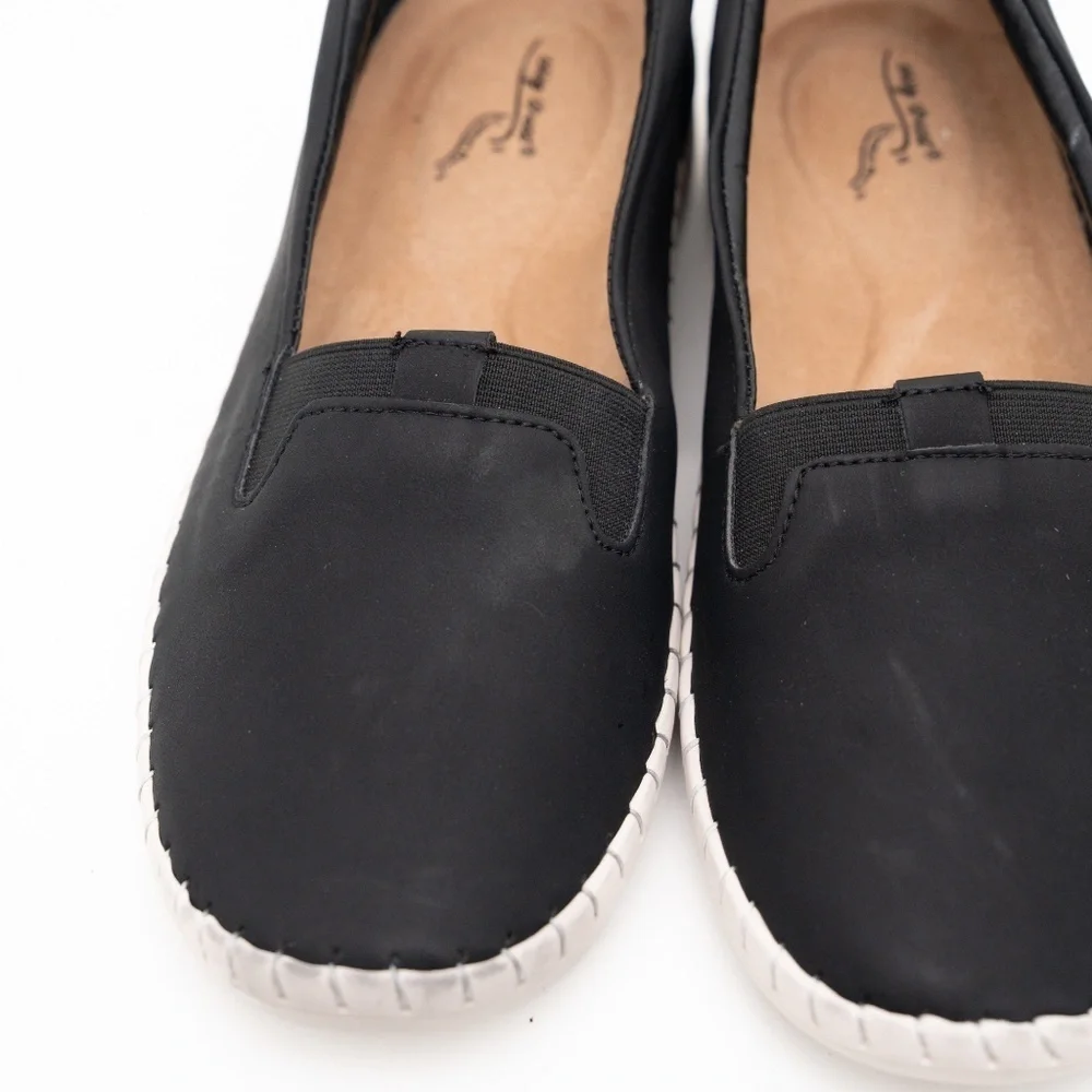 Easy Street - Belen‎ Black Slip-On Sneaker Size 9.5 NIB | Comfort Walking Shoe